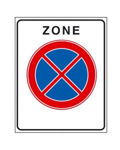 Verkeersbord E02zb, Verbod stil te staan, begin zone