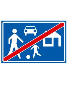 Verkeersbord G06, Einde woonerf