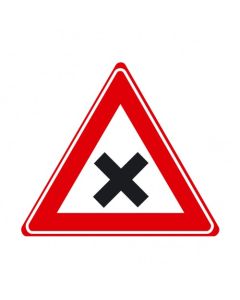 Verkeersbord J08 - Waarschuwing gevaarlijk kruispunt