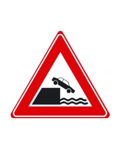 Verkeersbord J26 - Waarschuwing kade of rivieroever