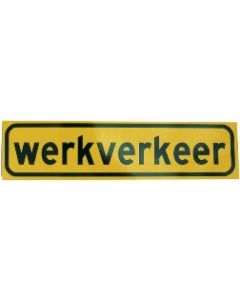 Werkverkeer magneetplaat.