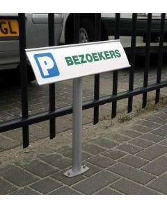 Parkeerbord met 1 paal