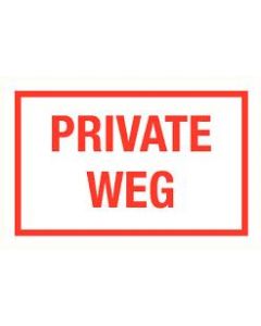 Private weg.