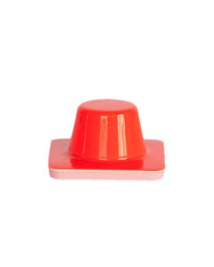 Mini afzetkegel 5 cm fluor oranje