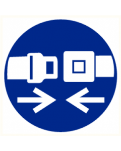 Pictogram Gordel vast maken verplicht