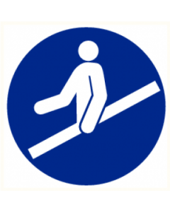 Pictogram Trapleuning gebruiken verplicht