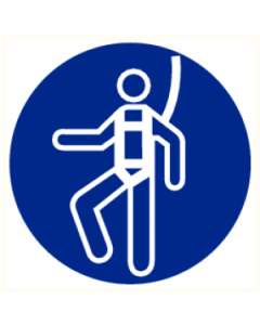 Pictogram Veiligheidsharnas verplicht