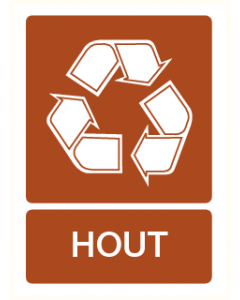 Pictogram Recycling hout