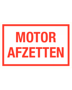 Motor afzetten