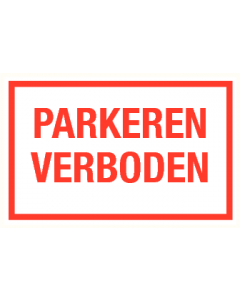 Parkeren verboden