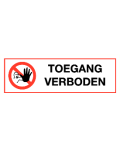 Toegang verboden