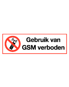 Gebruik van GSM verboden