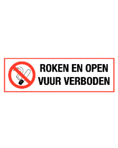 Roken en open vuur verboden