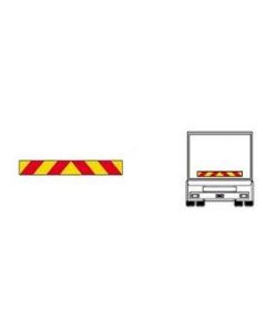 Markering vrachtwagen achterzijde diagonaal