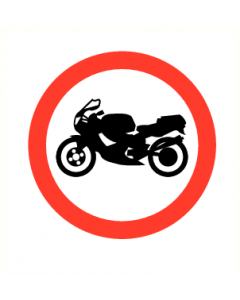 Verboden voor motoren