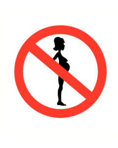 Verboden toegang voor zwangere vrouwen
