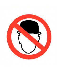 Verbod hoed / helm te dragen