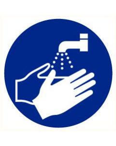 Pictogram Handen wassen verplicht