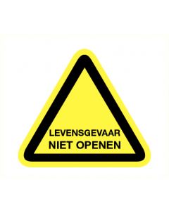 Levensgevaar niet openen