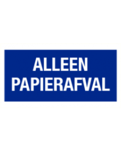 Alleen papierafval