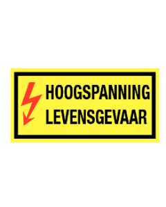 Hoogspanning levensgevaar