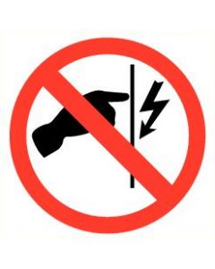 Pictogram Niet aanraken / electriciteits spanning