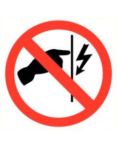 Pictogram Niet aanraken / electriciteits spanning