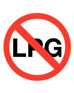 Pictogram LPG verboden