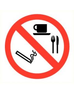 Pictogram Roken / eten / drinken verboden