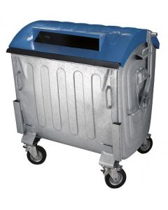 Container met papiergleuf 1100 liter