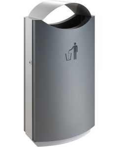 Buitenafvalbak met afdak 68 liter