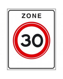 Verkeersbord A01(30)zb