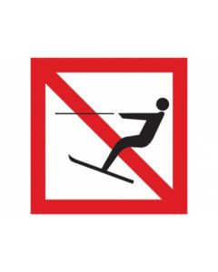Verboden te waterskiën