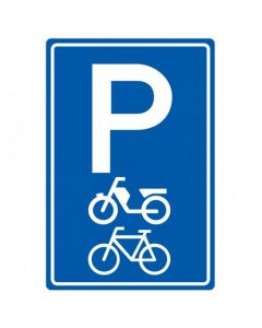 Verkeersbord E08g, Parkeergelegenheid alleen bestemd voor brommers en fietsen