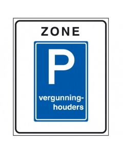 Verkeersbord E09zb, Parkeergelegenheid alleen bestemd voor vergunninghouders, begin zone