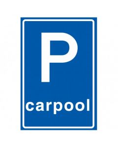 Verkeersbord E13, Parkeergelegenheid ten behoeve van carpoolers