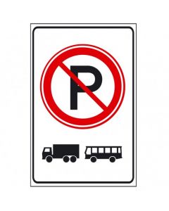 Verkeersbord E201, Parkeerverbod voor vrachtwagens en autobussen