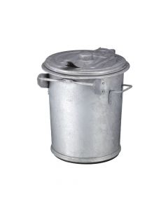 Staalverzinkte afvalbak, inhoud 70 liter