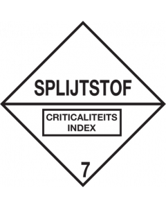 Splijtstoffen ADR klasse 7E