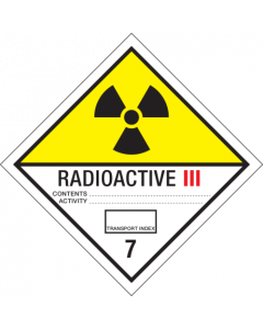 Radioactive III ADR klasse 7.3