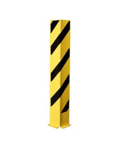 Black Bull hoekbeschermer - L-profiel 1200 x 160 mm - zwart/geel gecoat - 6 mm