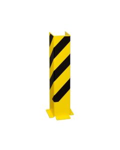 Black Bull kolombeschermer - U-profiel 800 x 160 x 160 mm - zwart/geel gecoat - 6 mm