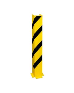 Black Bull kolombeschermer - U-profiel 1200 x 160 x 160 mm - zwart/geel gecoat - 6 mm