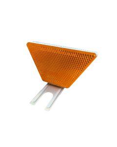 Geleiderailreflector trapezium, kleur reflector ambergeel/wit