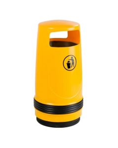 UV-bestendige afvalbak Merlin 90 liter, kleur geel