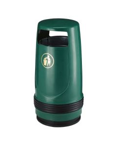 UV-bestendige afvalbak Merlin 90 liter, kleur donkergroen