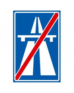 Verkeersbord G02, Einde autosnelweg