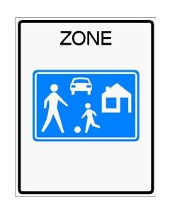 Verkeersbord G05zb, Begin zone woonerf