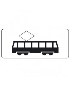 Onderbord OB14, geldt alleen voor trams