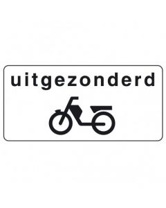 Onderbord OB53, uitgezonderd bromfietsers